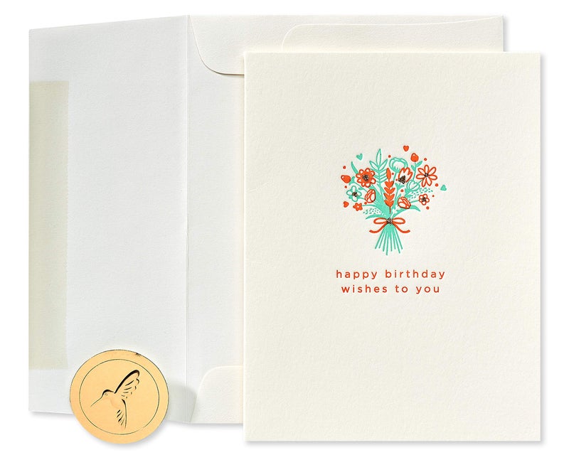 Papyrus Blank Birthday Card (Happy Birthday Wishes) - Image 1